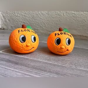 60s Florida Orange Souvenir Salt & Pepper Shakers